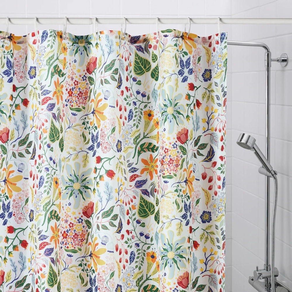 Floral Multicolor Shower Curtain